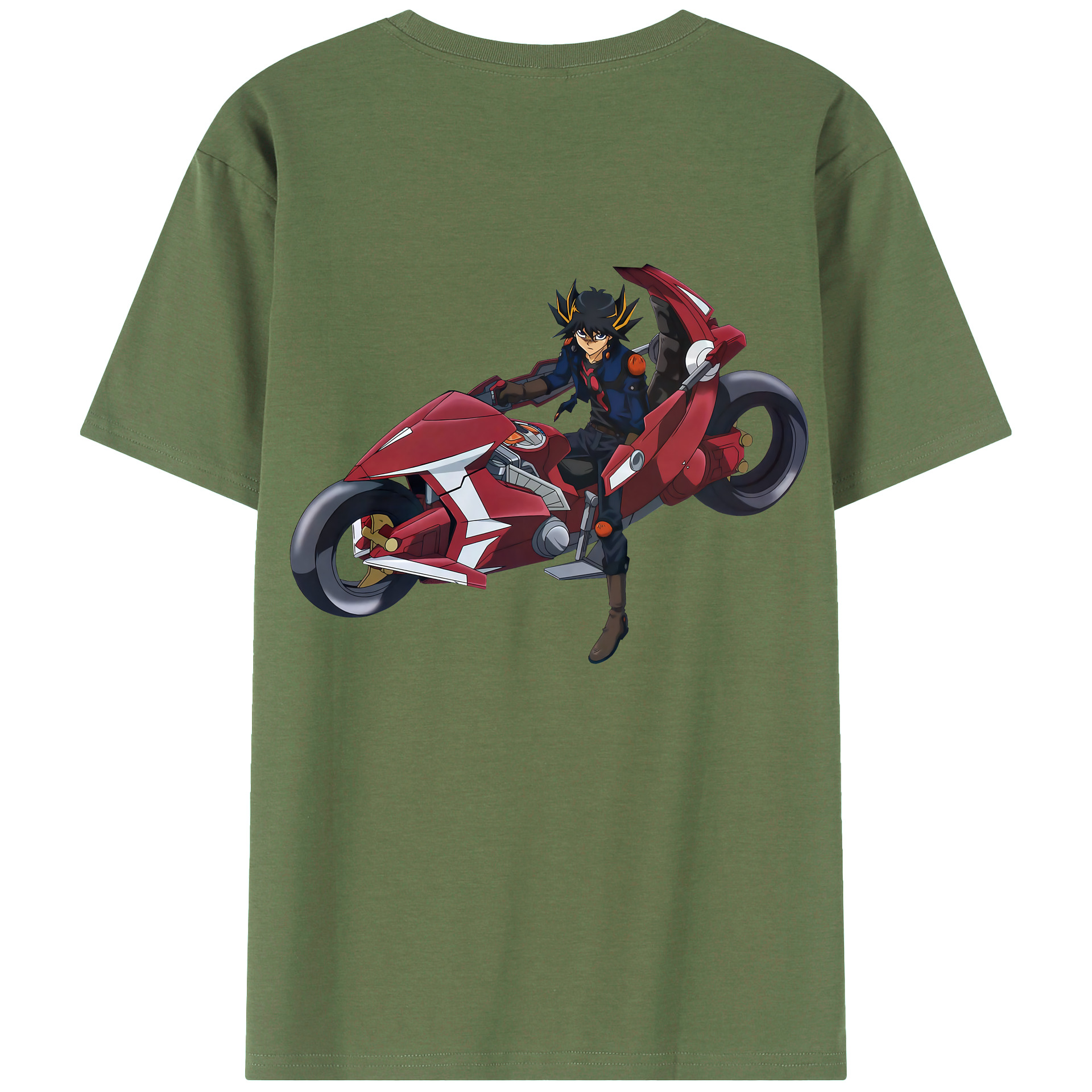 （画像用） 遊☆戯☆王 Yu-Gi-Oh! 綿100％ メンズ半袖Tシャツ（バックプリント） 通気性